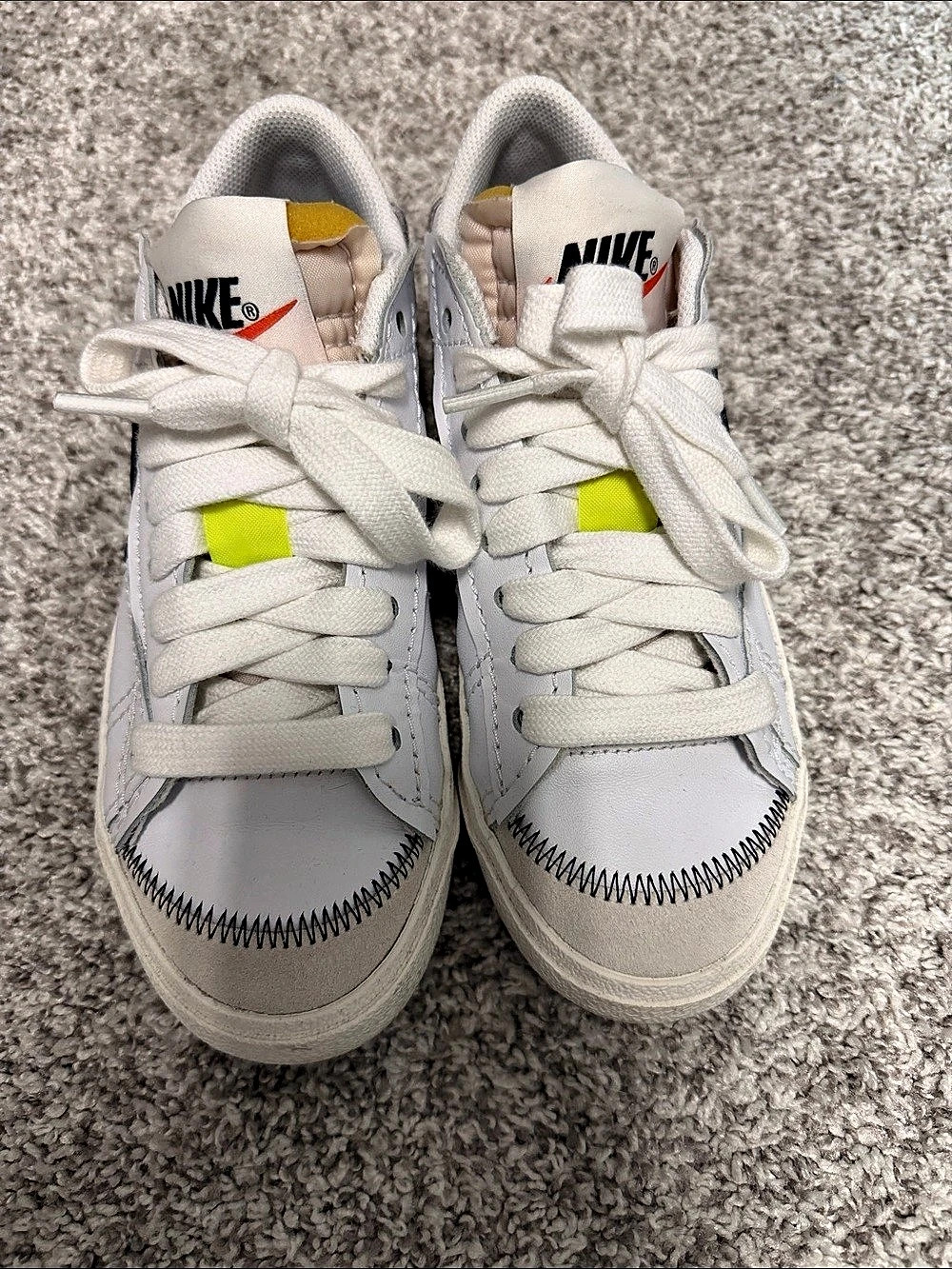 Nike Blazer Low '77  Jumbo White with Black Sneakers